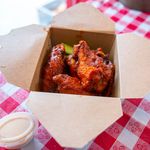 BBQ Hot Wings ($9 for six)<br/>